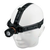 Linterna ed 120 umen para cabeza recargabe pastica truper..